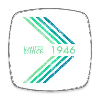 1946 Limited Edition Geburtstag Herren Damen Sport - Viereckiger Kühlschrankmagnet - Weiß - Vorne