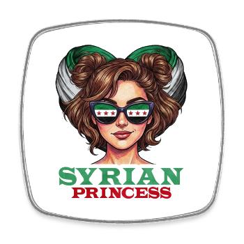 Illustration de princesse syrienne - Magnet carré - blanc - Devant