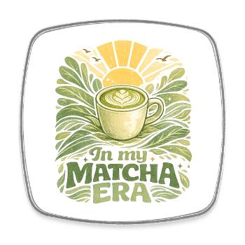 À mon époque du matcha - Magnet carré - blanc - Devant
