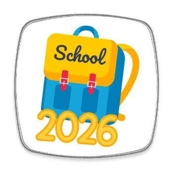 Schulkind 2026 Einschulung Geschenk Erstklässler - Viereckiger Kühlschrankmagnet - Weiß - Vorne