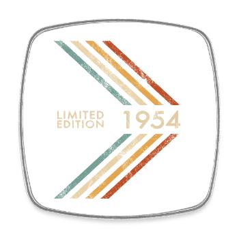 1954 Limited Edition Geburtstag Herren Damen Retro - Viereckiger Kühlschrankmagnet - Weiß - Vorne