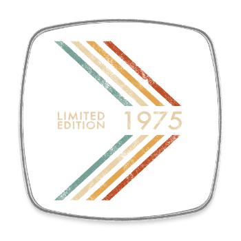1975 Limited Edition Geburtstag Herren Damen Retro - Viereckiger Kühlschrankmagnet - Weiß - Vorne