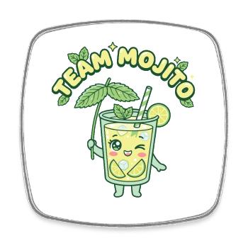 JGA Mojito Cocktail Barkeeper - Viereckiger Kühlschrankmagnet - Weiß - Vorne