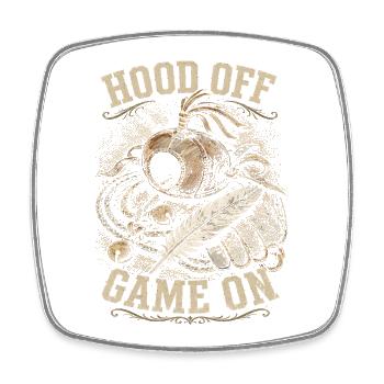Falknerei Falkner Hood Off Game On - Viereckiger Kühlschrankmagnet - Weiß - Vorne