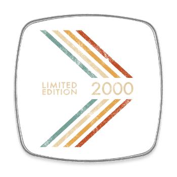 2000 Limited Edition Geburtstag Mann Frau Retro - Viereckiger Kühlschrankmagnet - Weiß - Vorne