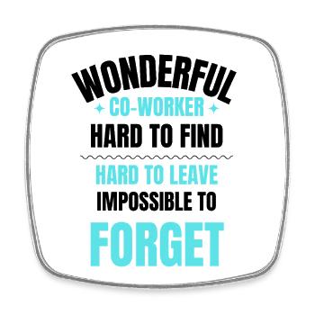 Coworker Farewell Gift - Square fridge magnet - white - Front
