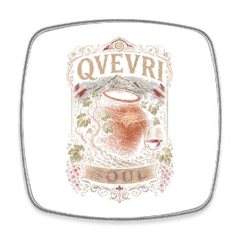 Georgien Georgier Tbilisi Sakartvelo Qvevri Soul - Viereckiger Kühlschrankmagnet - Weiß - Vorne
