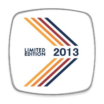 2013 Limited Edition Birthday Girls Boys - Square fridge magnet - white - Front