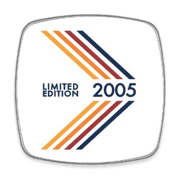 2005 Limited Edition Birthday Man Wife - Square fridge magnet - white - Front