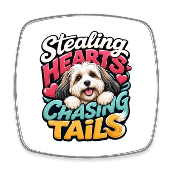 Havanese - Square fridge magnet - white - Front