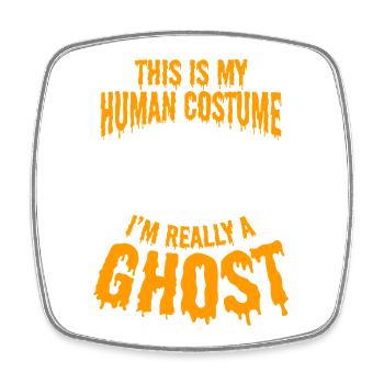 This Is My Human Costume I'm Really A Ghost Hallow - Viereckiger Kühlschrankmagnet - Weiß - Vorne