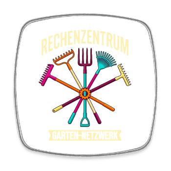 Rechenzentrum Garten Netzwerk lustig Gärtner - Viereckiger Kühlschrankmagnet - Weiß - Vorne