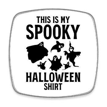This is my Spooky Halloween Shirt Halloween - Viereckiger Kühlschrankmagnet - Weiß - Vorne
