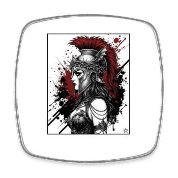 Valkyrie War Helmet Punk - Square fridge magnet - white - Front
