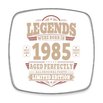 41st Birthday Gift Husband 1985 Vintage Retro - Square fridge magnet - white - Front
