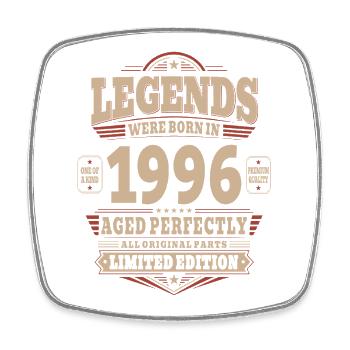 Cadeau pour 30 ans : mari 1996 Vintage Rétro - Magnet carré - blanc - Devant