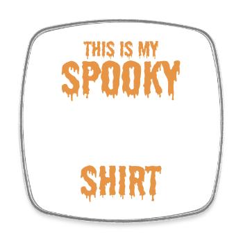 This is my Spooky Shirt Funny Halloween Ghost - Square fridge magnet - white - Front