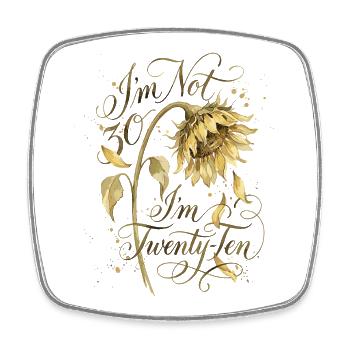 I'm not 30 Im 20 Ten Birthday - Square fridge magnet - white - Front