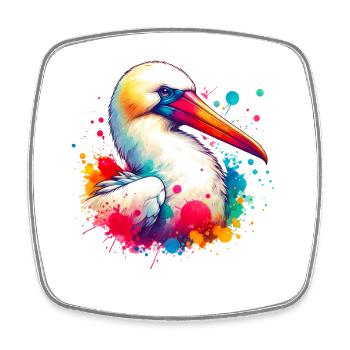 Motif des nichons de Nazca - Magnet carré - blanc - Devant