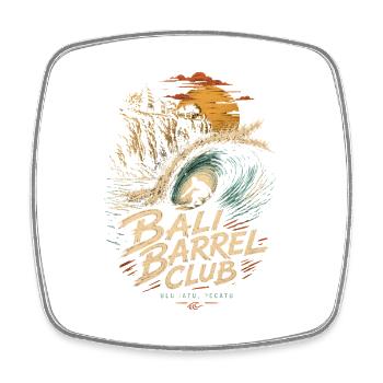 Bali Barrel Club Surf - Square fridge magnet - white - Front