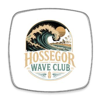 Hossegor Wave Club Surf - Square fridge magnet - white - Front