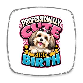 Havanese - Square fridge magnet - white - Front