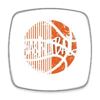 Basketball - Square fridge magnet - white - Front