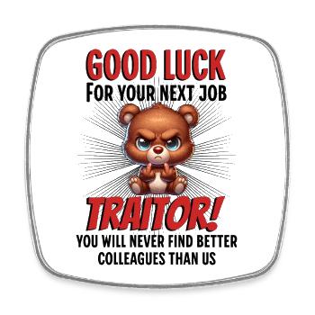Funny Farewell Coworker - Square fridge magnet - white - Front