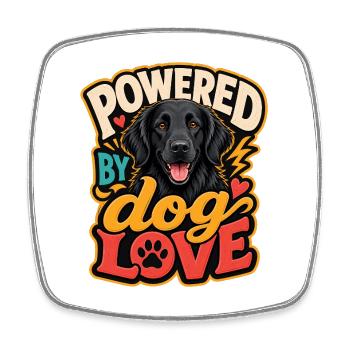 Smooth-haired retriever - Square fridge magnet - white - Front
