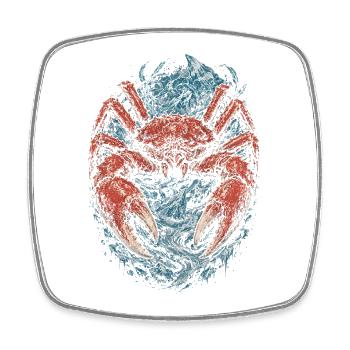 Alaska King Crab - Square fridge magnet - white - Front