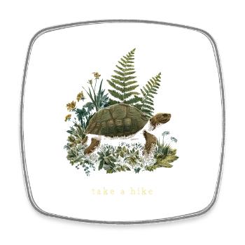 take a hike - Square fridge magnet - white - Front