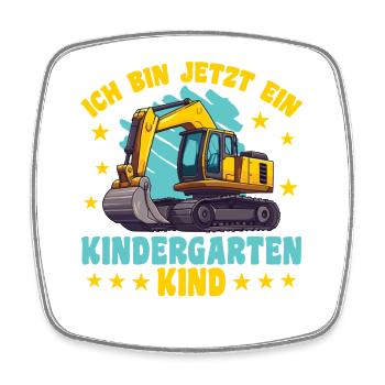 ich bin ein Kindergartenkind Kindergarten Einhorn - Viereckiger Kühlschrankmagnet - Weiß - Vorne
