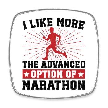 XC Running Gifts - Perfect XC Runner Design Idea - Square fridge magnet - white - Front
