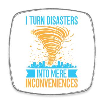 Insurance Agent Inconveniences Funny Insurance - Square fridge magnet - white - Front