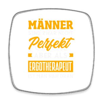 Ergotherapeut Nah Dran - Viereckiger Kühlschrankmagnet - Weiß - Vorne