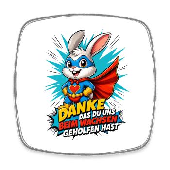 Danke Das Du Uns Beim Wachsen Geholfen Hast! - Viereckiger Kühlschrankmagnet - Weiß - Vorne