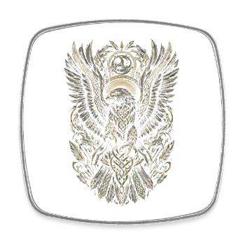 Falconry Falconers - Square fridge magnet - white - Front
