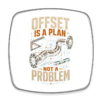 Pipe Layer Pipeline Builder - Square fridge magnet - white - Front