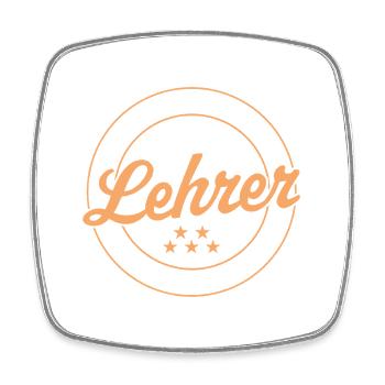 Bester Lehrer Abschied Jobwechsel Pension - Viereckiger Kühlschrankmagnet - Weiß - Vorne