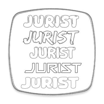 Occupation Lawyer - Square fridge magnet - white - Front