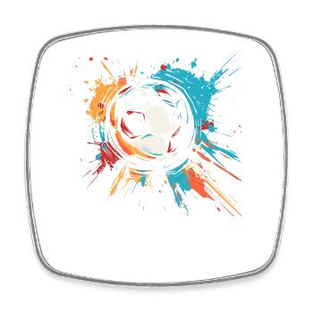Football Graffiti - Square fridge magnet - white - Front