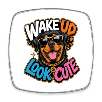 Rottweiler - Square fridge magnet - white - Front