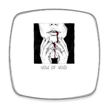 Vow of Void: Lip History - Square fridge magnet - white - Front