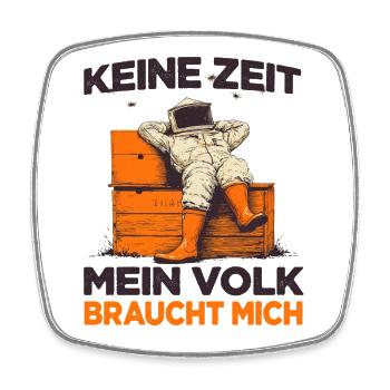 Bienenvolk Imker Zubehör Lustiger Spruch Imker - Viereckiger Kühlschrankmagnet - Weiß - Vorne