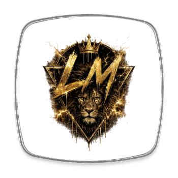 Lion d’Or - Magnet carré - blanc - Devant