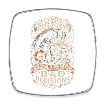 Coast Guard Lifeguard - Square fridge magnet - white - Front