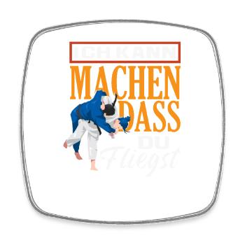 Ich Kann Machen Dass Du Fliegst Judo Spruch - Viereckiger Kühlschrankmagnet - Weiß - Vorne
