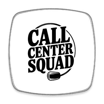 Call Center Squad - Square fridge magnet - white - Front
