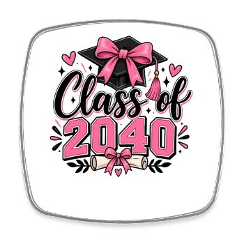 Class of 2040 Graduation Dream - Square fridge magnet - white - Front