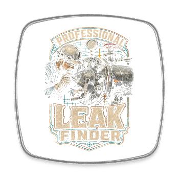 Pipelayer Professional Leak Finder - Square fridge magnet - white - Front